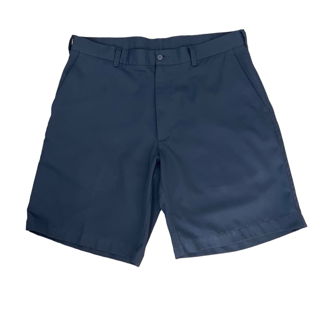 PGA TOUR Men's Blue Polyester Flat Front Shorts Navy Size 36 Golf Shorts